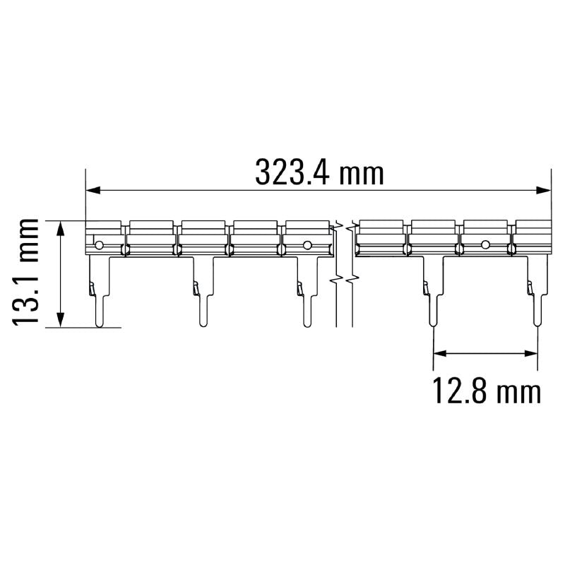 2556420000 - 16-Terminal RoHS Cross-Connector with Touch-Safe Design  (Pack of 10)