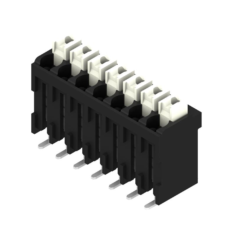 1250420000 - Black 3.5mm PCB Terminals, 7 Poles, 180° Orientation  (Pack of 180)