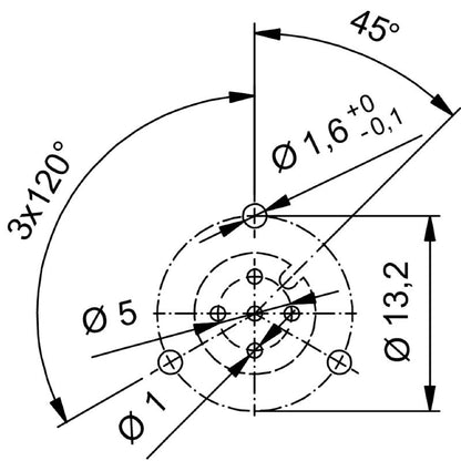 2424100000 - M16 Nickel-Plated 4-Pole Plug with IP67 Protection  (Pack of 10)