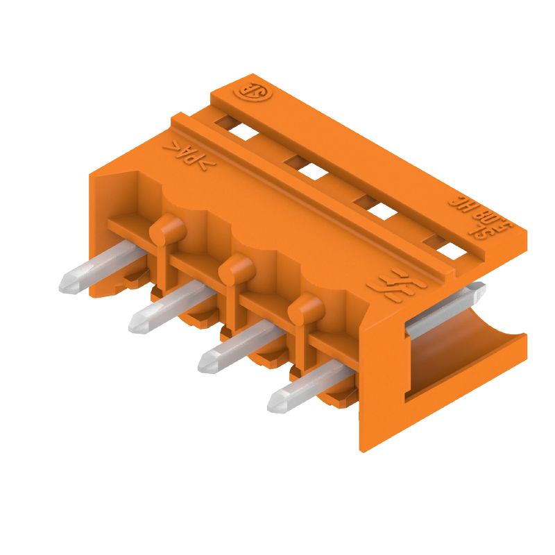 2496290000 - 5.08mm 4-Pole THT PCB Connector, 180° Angle, Orange  (Pack of 100)