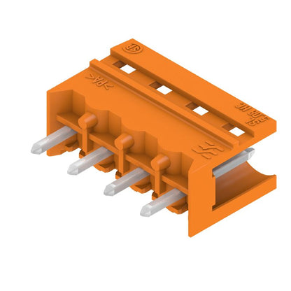 2496290000 - 5.08mm 4-Pole THT PCB Connector, 180° Angle, Orange  (Pack of 100)