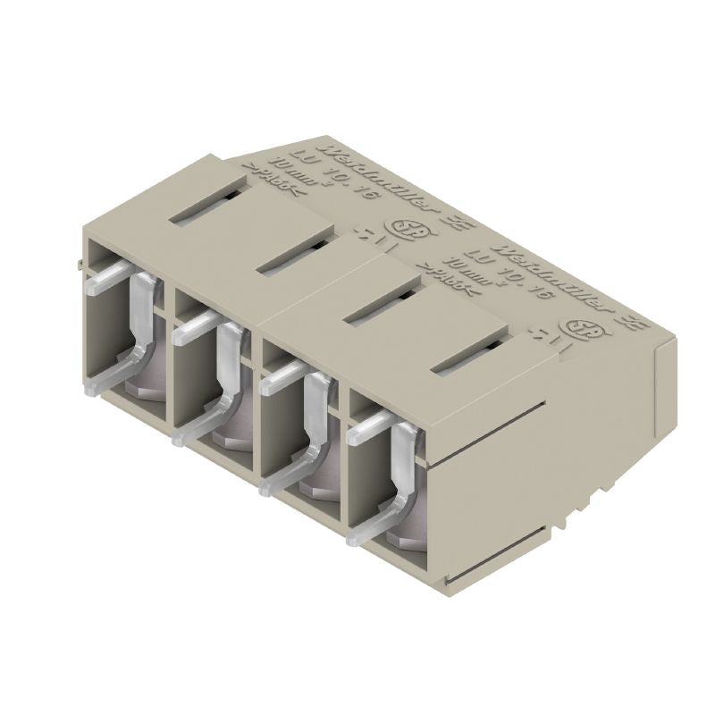 9956390000 - 10.16mm 4-Pole Terminal PCB, 90° Angle, RoHS Compliant  (Pack of 20)