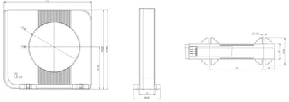 2603450000 - 25A Round Residual Current Transformer, 120mm Diameter