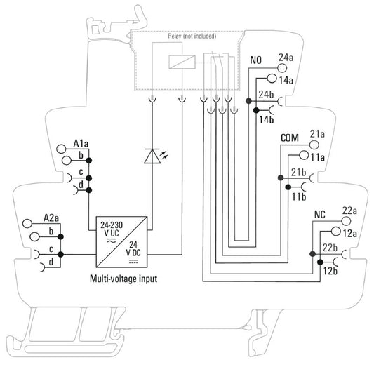 2663060000 - Relay Socket 24-230V | 10A, 2 CO Contacts, RoHS Compliant  (Pack of 10)