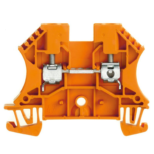 1036760000 - Orange 4mm² Terminal Block, 32A, Compact 46.5mm Depth  (Pack of 100)