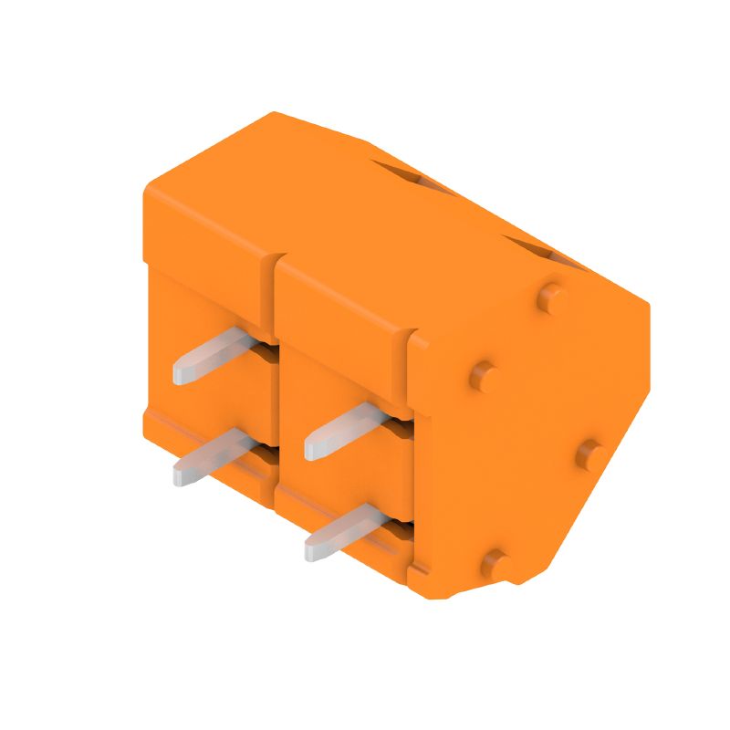 1952570000 - 7.5mm PCB Terminal, 2 Poles, Orange, 3.5mm Pin Length  (Pack of 100)