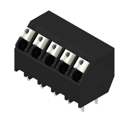 1885050000 - 5 Pole 135° Black Terminal Block for PCB, 3.5mm Solder Pins  (Pack of 22)
