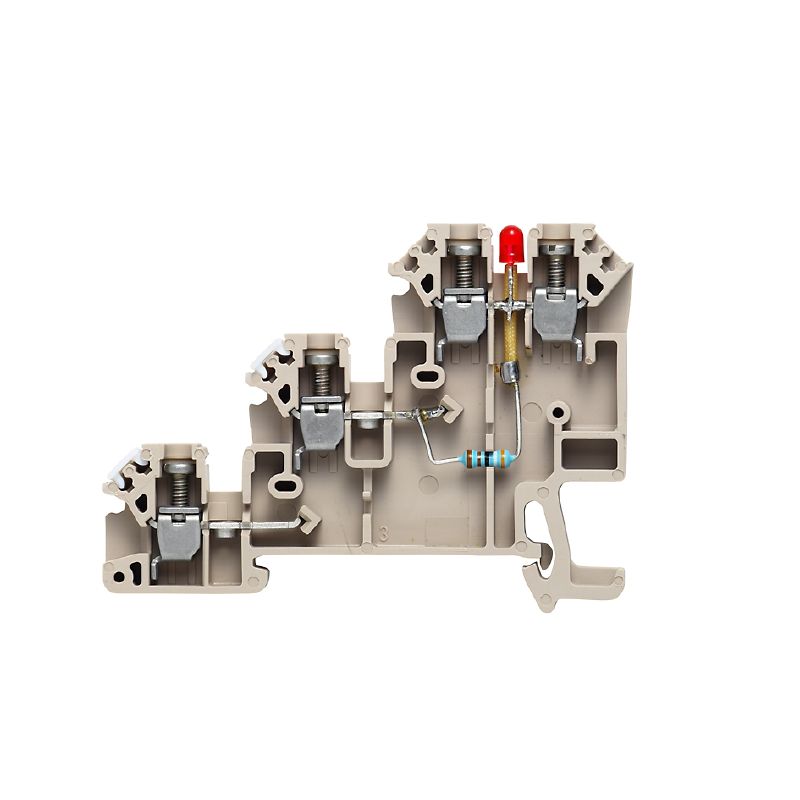 1783950000 - 3-Level 4-Connection Actuator Terminal, 2.5 mm², Dark Beige  (Pack of 50)