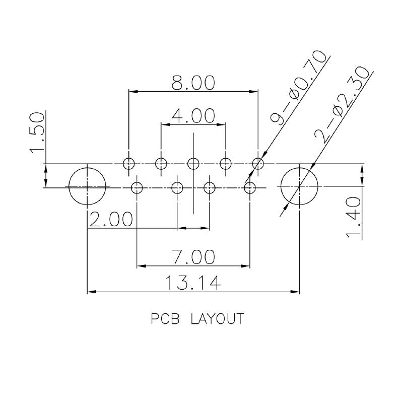 1549730000 - 5 Gbps USB 3.0 PCB Connector with 8 Poles  (Pack of 500)