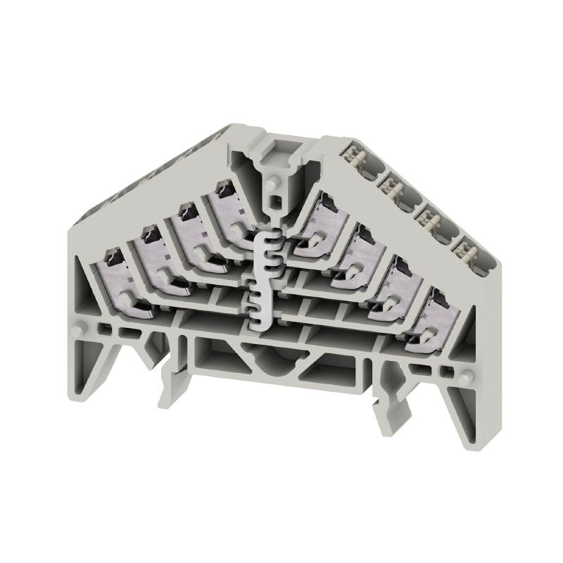 1173890000 - Grey Polycarbonate Distributor with 16 Connections, 35x7.5 cm  (Pack of 20)