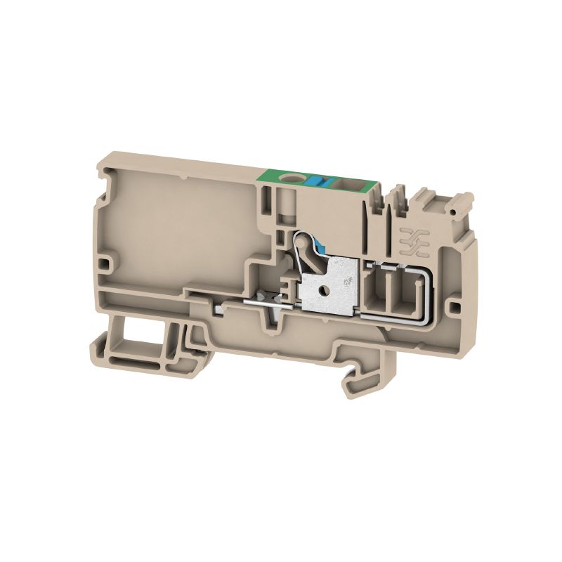 1988140000 - 6mm² Push-in Supply Terminal, Dark Beige, 500V, 41A  (Pack of 20)
