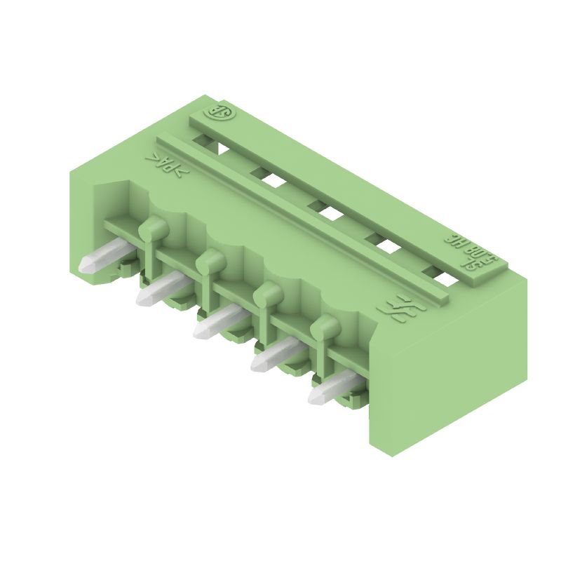 1397380000 - 5-Pole 5.08mm PCB Male Header Connector with 180-Degree Elbow  (Pack of 50)