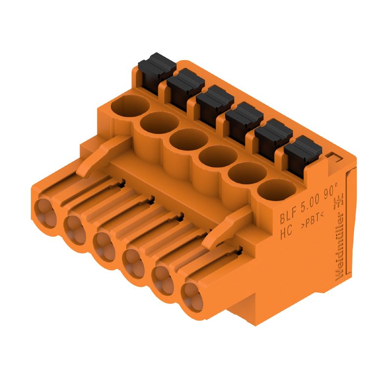 1980210000 - 5.00mm Female PCB Connector with 6 Poles, 90-Degree Angle  (Pack of 60)