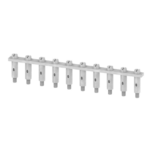 1897190000 - 41A Silver Grey Cross-Connector with 10 Poles, 11mm Pitch  (Pack of 50)