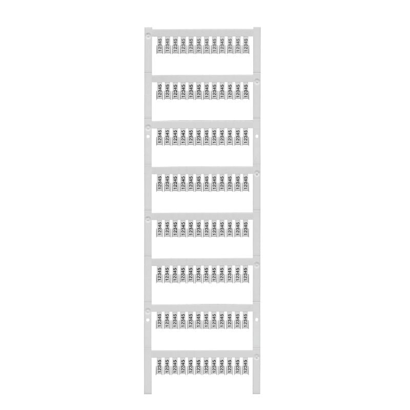 1610010000 - 10mm x 5mm MultiCard Terminal Marker, Black Polyamide  (Pack of 96)