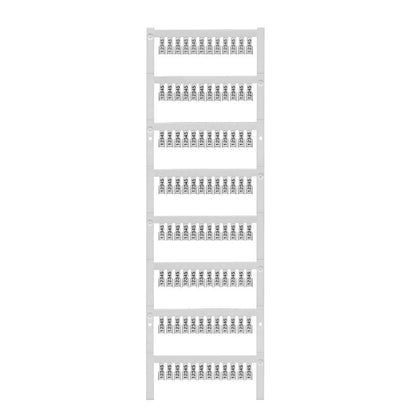 1610010000 - 10mm x 5mm MultiCard Terminal Marker, Black Polyamide  (Pack of 96)