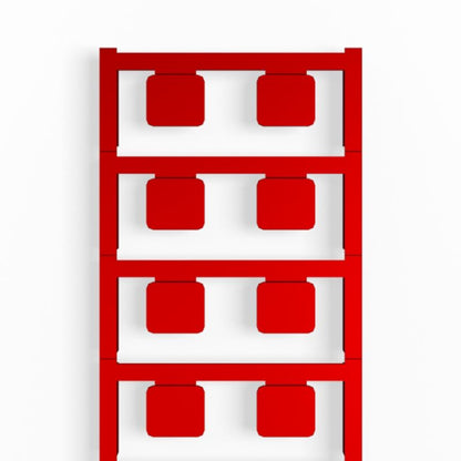 1288320000 - 15x17mm Red Clip Cards & Device Markers, RoHS Approved  (Pack of 80)