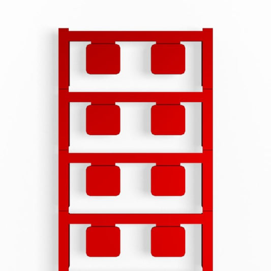 1288320000 - 15x17mm Red Clip Cards & Device Markers, RoHS Approved  (Pack of 80)