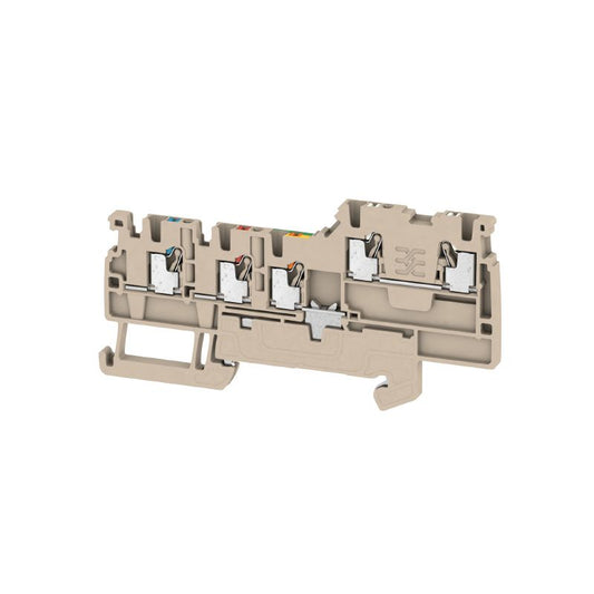 1992230000 - Dark Beige PUSH IN Actuator Terminal, 1.5 mm², 250 V, 13.5 A  (Pack of 100)