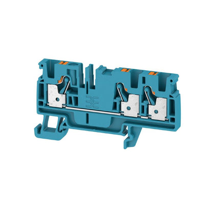 2051280000 - 4 mm² Blue Feed-through Terminal, 800 V, 32 A, PUSH IN  (Pack of 50)