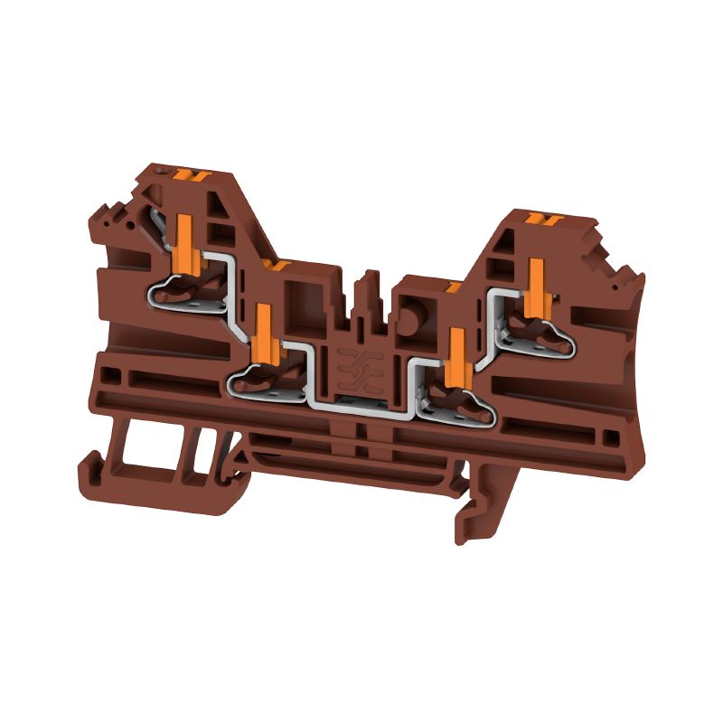 2847570000 - Brown AL4C 2.5 mm² Terminal Block, 24 A, 800 V  (Pack of 50)