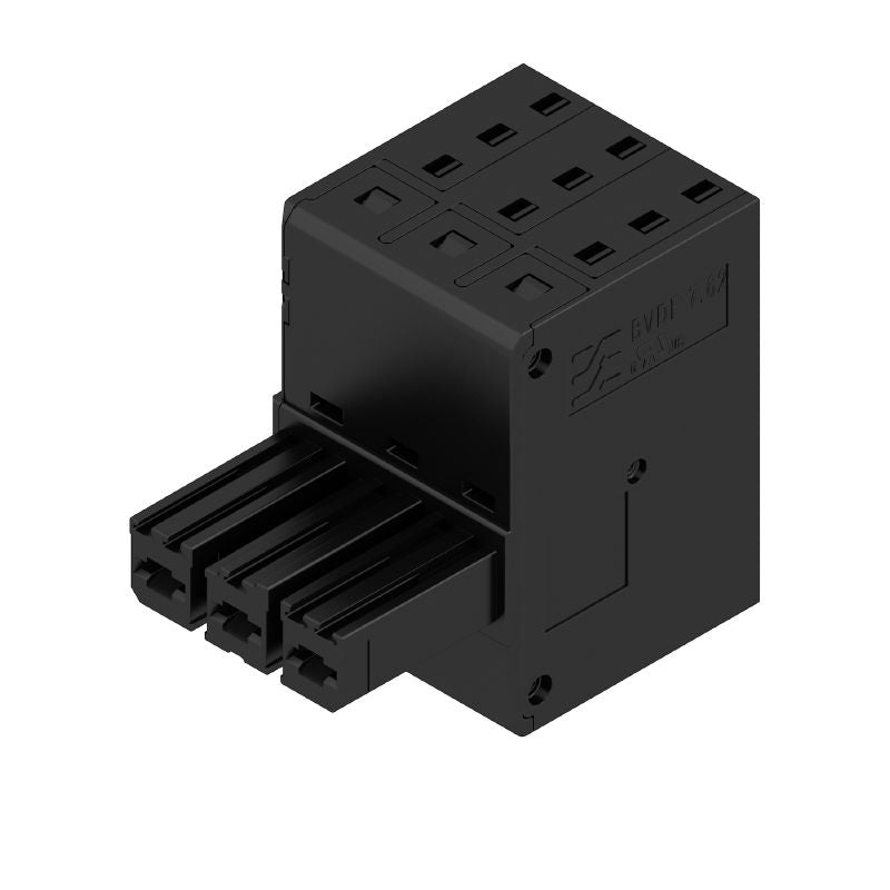 2720430000 - 3-Pole 7.62mm Angle PCB Connector with PUSH IN Clamping  (Pack of 39)