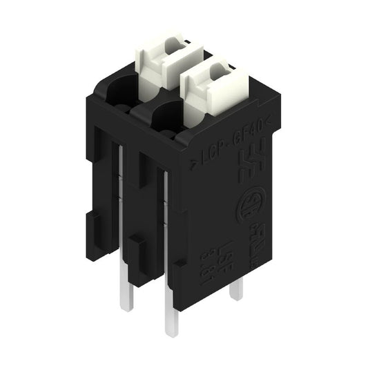1875550000 - Black 3.5mm PUSH IN PCB Terminals, 2 Poles, 180° Angle  (Pack of 175)