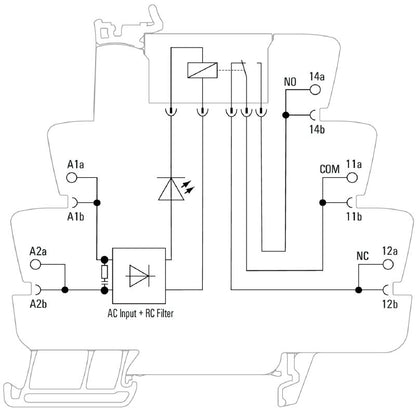 1122830000 - 120VAC 6A Relay Module with CO Contact and Screw Connection  (Pack of 10)