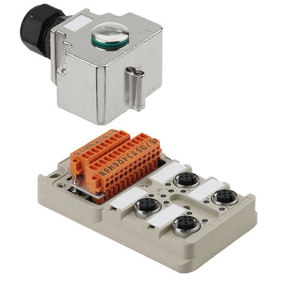 1701232000 - M20 Outlet A-coded Connection Power Module with LED Indicators