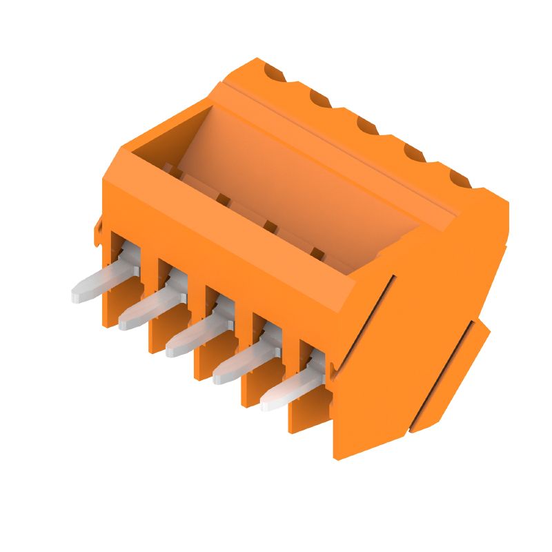 1845230000 - 3.50mm Terminal Block, 5 Poles, 135° Angle, Tinned Solder Pins  (Pack of 102)