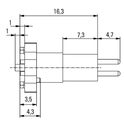 2421990000 - M8 5-Pole PCB Connector, IP67, RoHS Compliant, 4A Current  (Pack of 25)