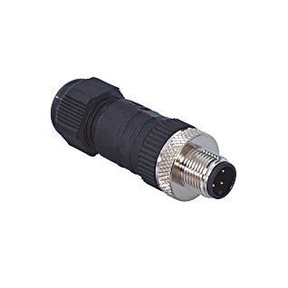 S03G - M12 4-Pin Connector Plug, IP67 Rated, Brass Construction