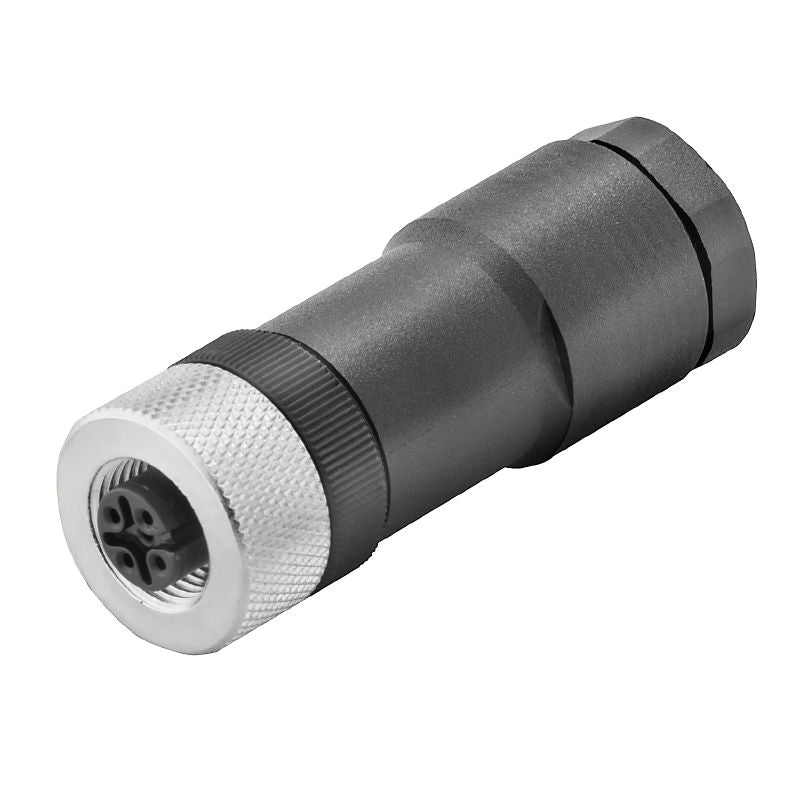 1878490000 - M12 IP67 Connector with 5 Poles and Diecast Zinc Ring