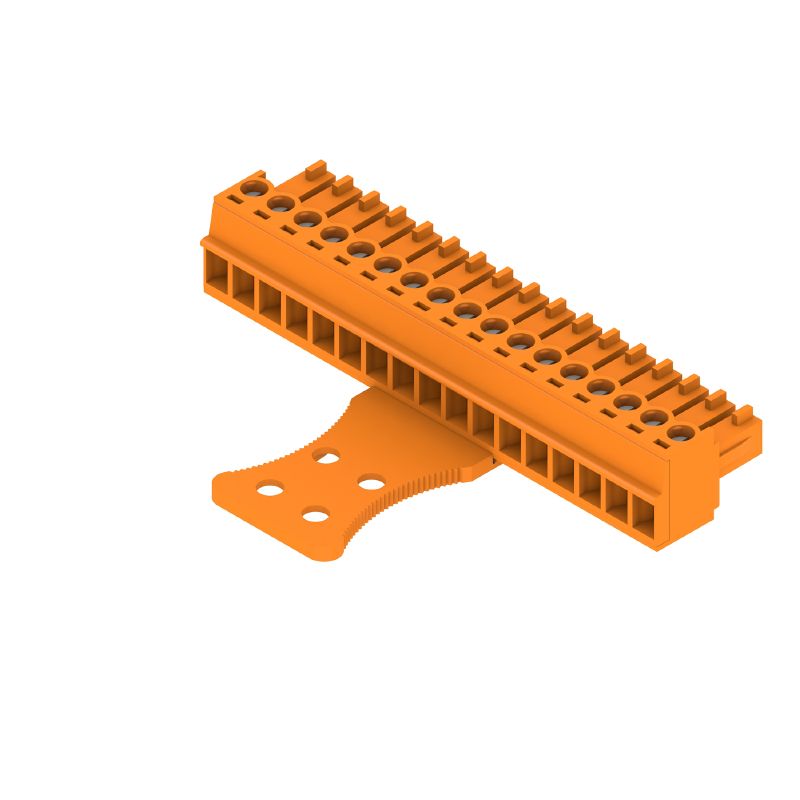 1236420000 - 3.81mm 17-Pole Female Connector with Clamping Yoke, Box of 50  (Pack of 50)