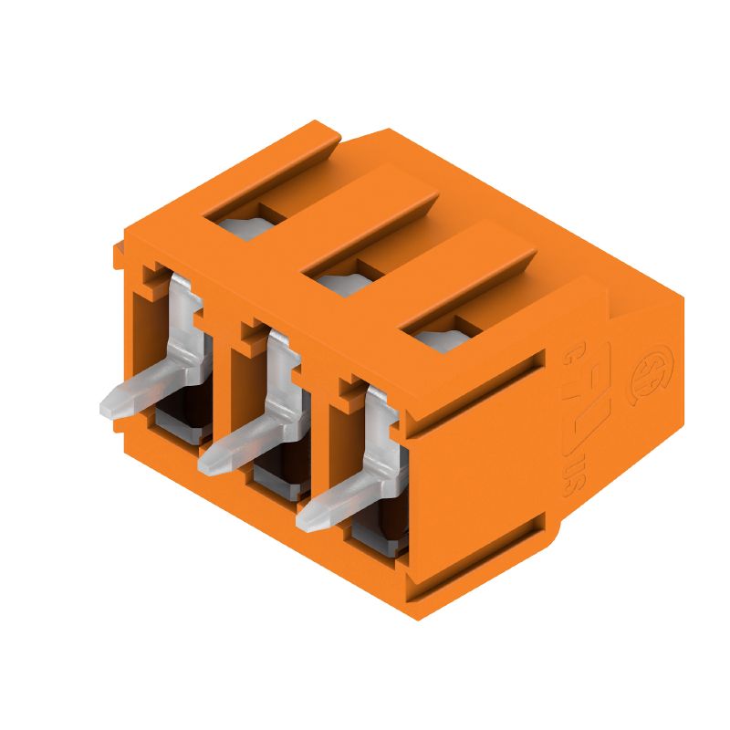 1716090000 - 5.08mm 3-Pole PCB Terminal with Orange Finish  (Pack of 500)