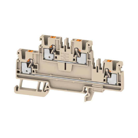 1547610000 - 2.5mm² Feed-Through Terminal, 800V, 24A, Dark Beige  (Pack of 50)