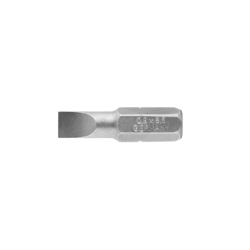 2748890000 - 0.8mm Slotted Blade Bit for Screwing Tools, 25mm Long  (Pack of 5)