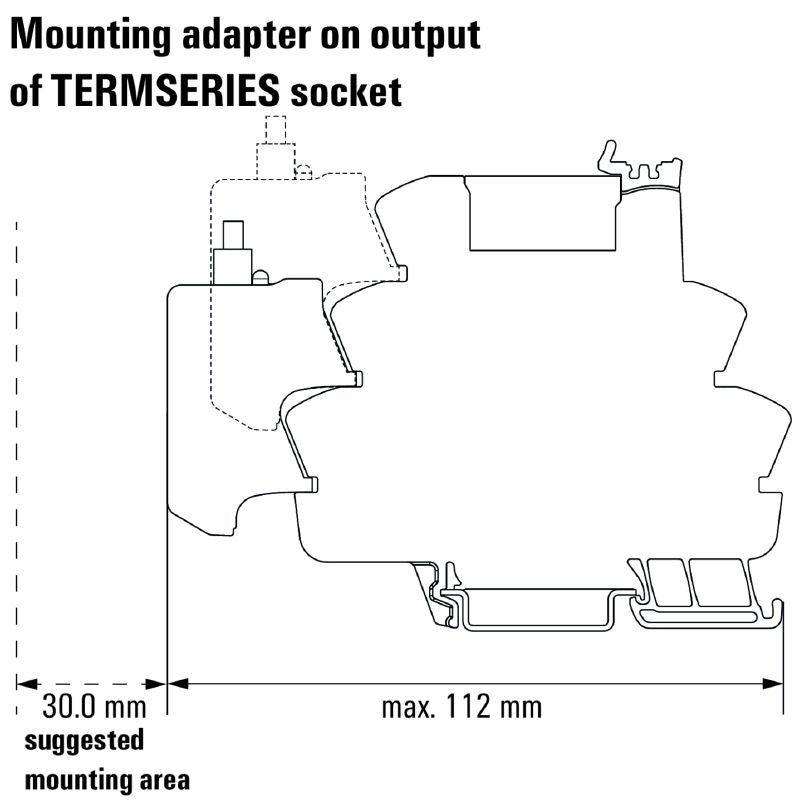 1463550000 - TIAL F20 20-Pole Adapter with Locking Lever & 16 Signal Paths