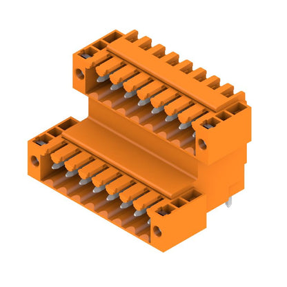 1642400000 - 16-Pole 90° PCB Connector Header, 3.5mm Pitch, Tinned Orange  (Pack of 20)