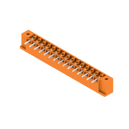 1038190000 - 3.81mm Male PCB Connector, 15 Poles, Orange, 270° Elbow  (Pack of 50)