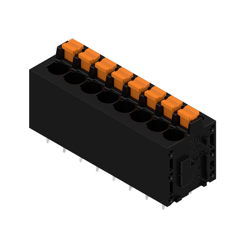 1426130000 - 5.08mm Connector, 8 Poles, 180-Degree, Black, 3.5mm Pins  (Pack of 35)