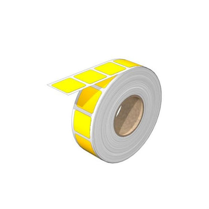 2535620000 - Yellow 22x22mm Polyester Device Marker, Self-Adhesive  (Pack of 1000)