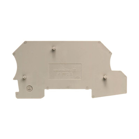1142990000 - Beige Terminal End Plate, 87.25mm Height, Snap-On Design  (Pack of 50)