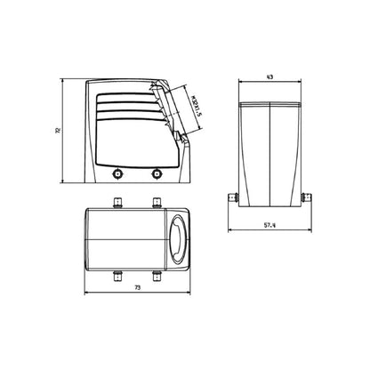 2544020000 - IP65 Rated HDC Enclosure with M32 Cable Entry