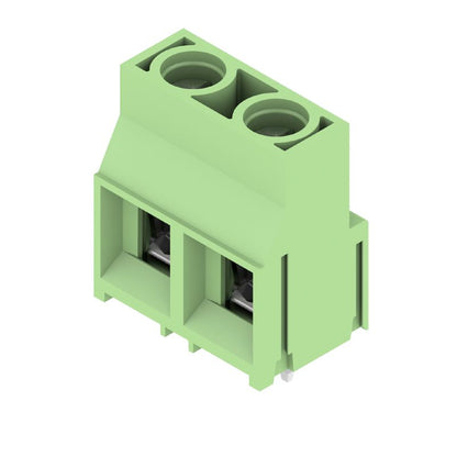 1724720000 - 9.52mm Green PCB Terminal, 2 Poles, 90° Angle  (Pack of 100)