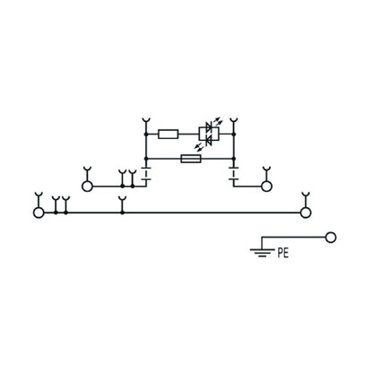 2894120000 - 4mm² Fuse Terminal, 6.3A, Black Screw Connection  (Pack of 50)