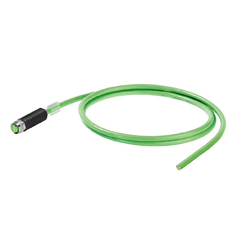 2706260015 - 1.5m M8 D-Code Dragline Cable for PROFINET Applications ...