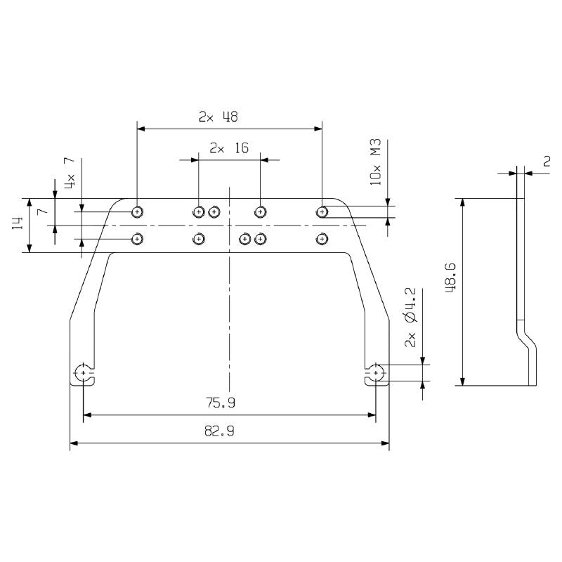 1435430000 - RoHS-Compliant 6" Galvanized Steel Shield Clamp