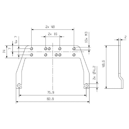 1435430000 - RoHS-Compliant 6" Galvanized Steel Shield Clamp