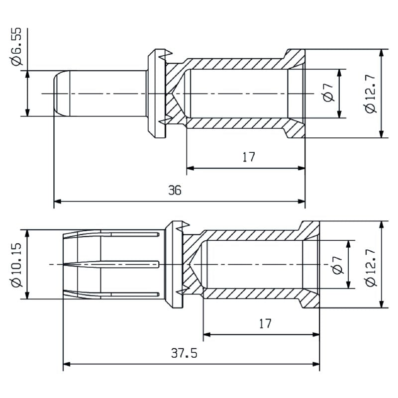 1435820000 - Copper Alloy Female Connector for Crimping, 25 mm², 500 Cycles  (Pack of 10)